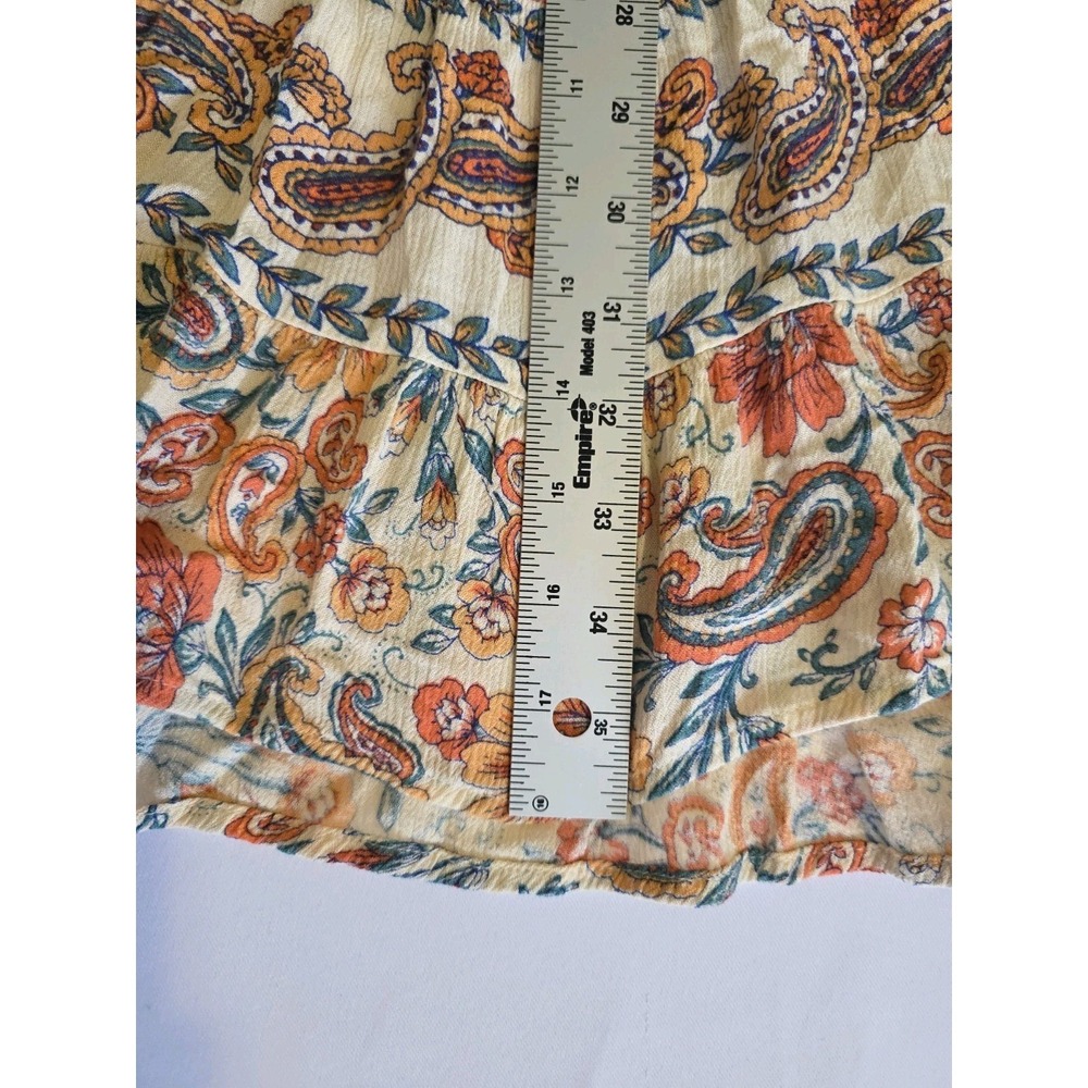 Bila Cream Multicolor Boho Floral Midi Dress - Picture 8 of 11